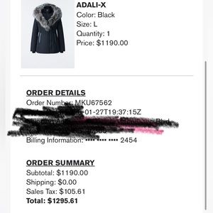 I’m selling my Mackage coat it is a size large need gone I’m not using anymore